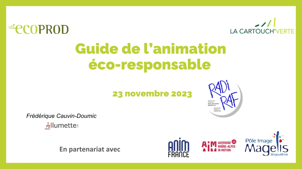 Guide de l'animation éco-responsable - Frédérique Cauvin-Doumic