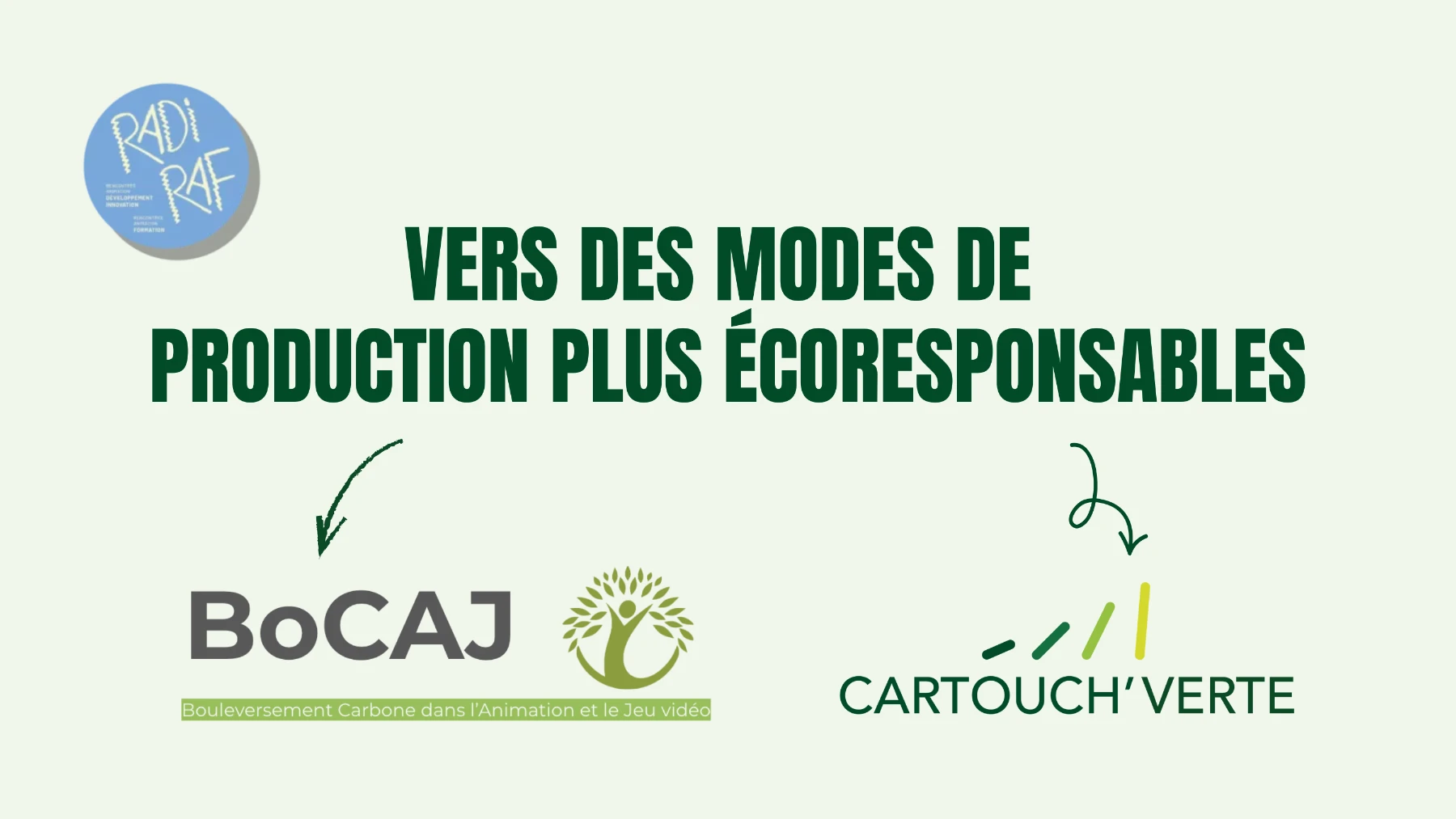 Présentation : Vers des modes de production plus éco-responsables - La Cartouch Verte & Bocaj - RADI-RAF 2025