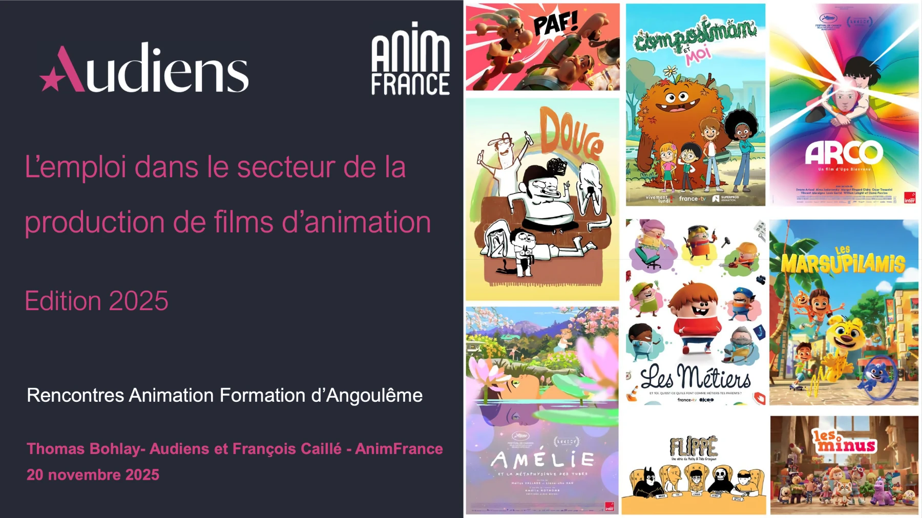 Présentation : Présentation AnimFrance Audiens - Thomas Bohlay & Francois Caille - Radi-Raf 2025